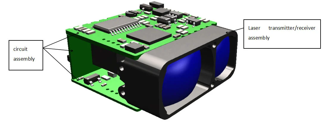 1200m Micro Laser Rangefinder Module Lrf
